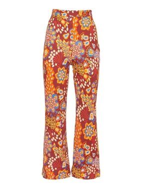 NWT La DoubleJ Stretch Pant in Taranta Floral Crepe Jersey Pants L